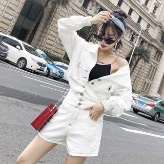 Set: Denim Jacket + High Waist Shorts
