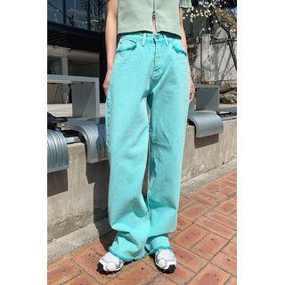 Fringe-trim Pigment Wide-leg Pants