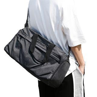 Shoe Compartment Gym Bag Black - L