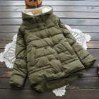 Hooded Double-breast Padded Jacket