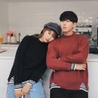 Couple Matching Mock Two-piece Turtleneck Sweater