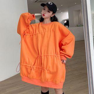Oversized Drawstring Sweatshirt