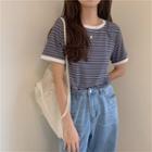 Striped Short-sleeve T-shirt - 3 Colors