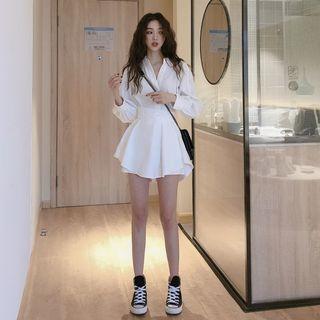 Set: Plain Shirt + Shorts Shirt - White - One Size / Shorts - White - One Size
