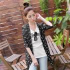 3/4-sleeve Star Chiffon Jacket