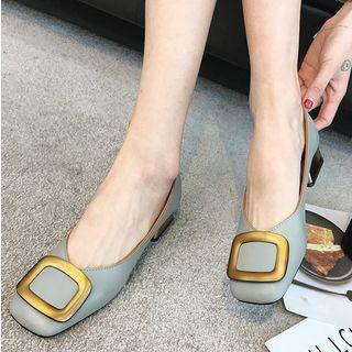 Block-heel Strapped Shoes