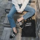 Slit-front Straight-cut Jeans