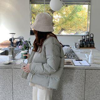 Raglan-sleeve Boxy Padded Jacket