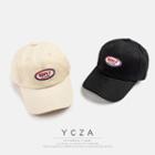 Embroidered Lettering Applique Baseball Cap