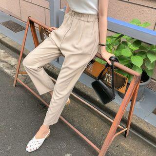 Waist-band Tapered Dress Pants