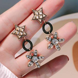 Star Drop Earring Flower - One Size