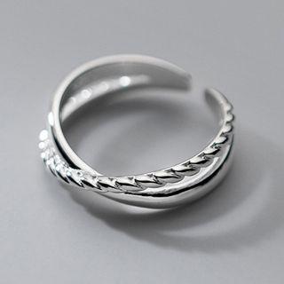 Layered Ring S925 Silver Ring - Silver - One Size