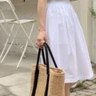 Gathered-waist Full Skirt