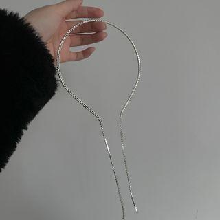 Plain Headband 2884a - Silver - One Size