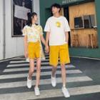 Couple Matching Lemon Print T-shirt / Shorts / Set