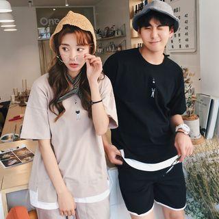 Couple Matching Printed T-shirt & Shorts