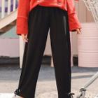 Cropped Bow-accent Sweatpants
