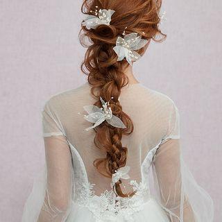Wedding Flower Headpiece 1 Pc - White - One Size