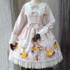Printed Lolita Long-sleeve A-line Dress