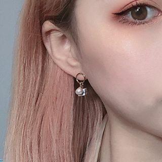 Marble Cube Earring