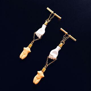 Hand & Mannequin Drop Earring 1 Pair - As Shown In Figure - One Size