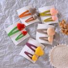 Heart Hair Clip B1168 - Random Color - One Size