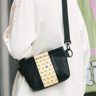Duck Print Mini Crossbody Bag Black - One Size