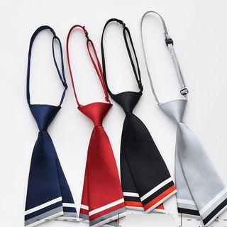 Contrast-trim Neck Tie