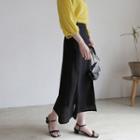 Inset Shorts Slit-front Maxi Skirt