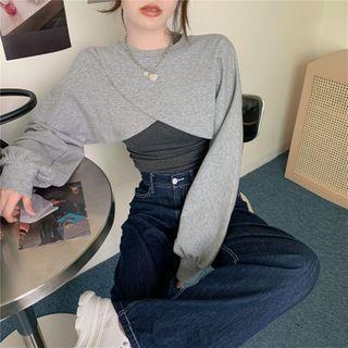 Set: Crop Pullover + Tank Top