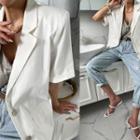 Short-sleeve Vivid Color Blazer