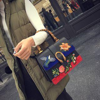 Flower Embroidered Handbag