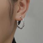 Twisted Alloy Hoop Earring 1 Pair - Earring - Silver - One Size