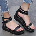 Genuine Leather Platform Sandals