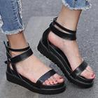 Genuine Leather Platform Sandals