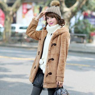 Faux-fur Toggle Coat