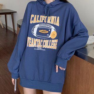 American Football Print Hoodie