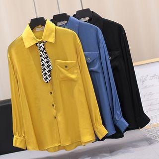 Neck Tie Plain Shirt