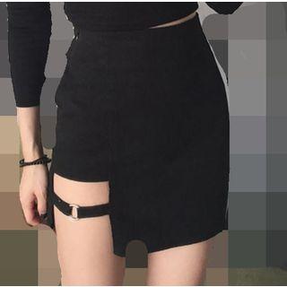 Cut Out Mini Pencil Skirt
