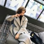 Notch Lapel Tie Waist Coat / Cropped Wide-leg Pants