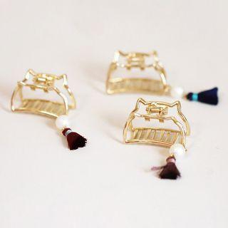 Faux Pearl Alloy Cat Hair Clamp