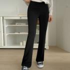 Plus Size High-waist Boot-cut Leggings