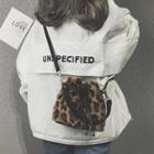 Furry Bucket Bag Leopard - One Size