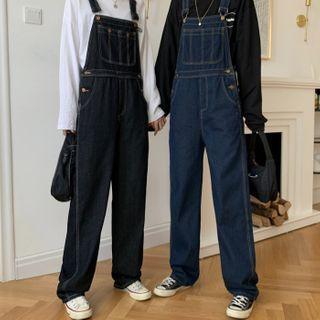 Straight Leg Denim Dungarees