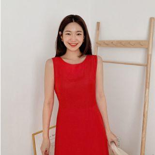 Monotone A-line Maxi Sundress