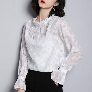 Set: Long-sleeve Mock-neck Top + Camisole Top