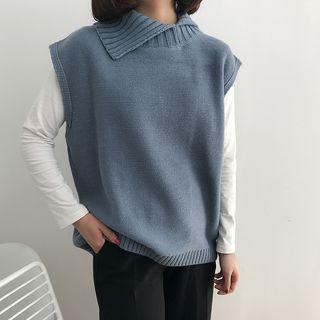 Asymmetric Knit Vest