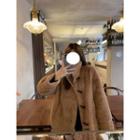 Fluffy Toggle-front Jacket