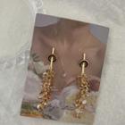 Layered Rhinestone Drop Earring 1 Pair - As Shown In Figure - One Size