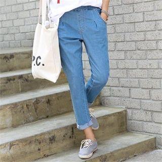 Band-waist Baggy-fit Jeans